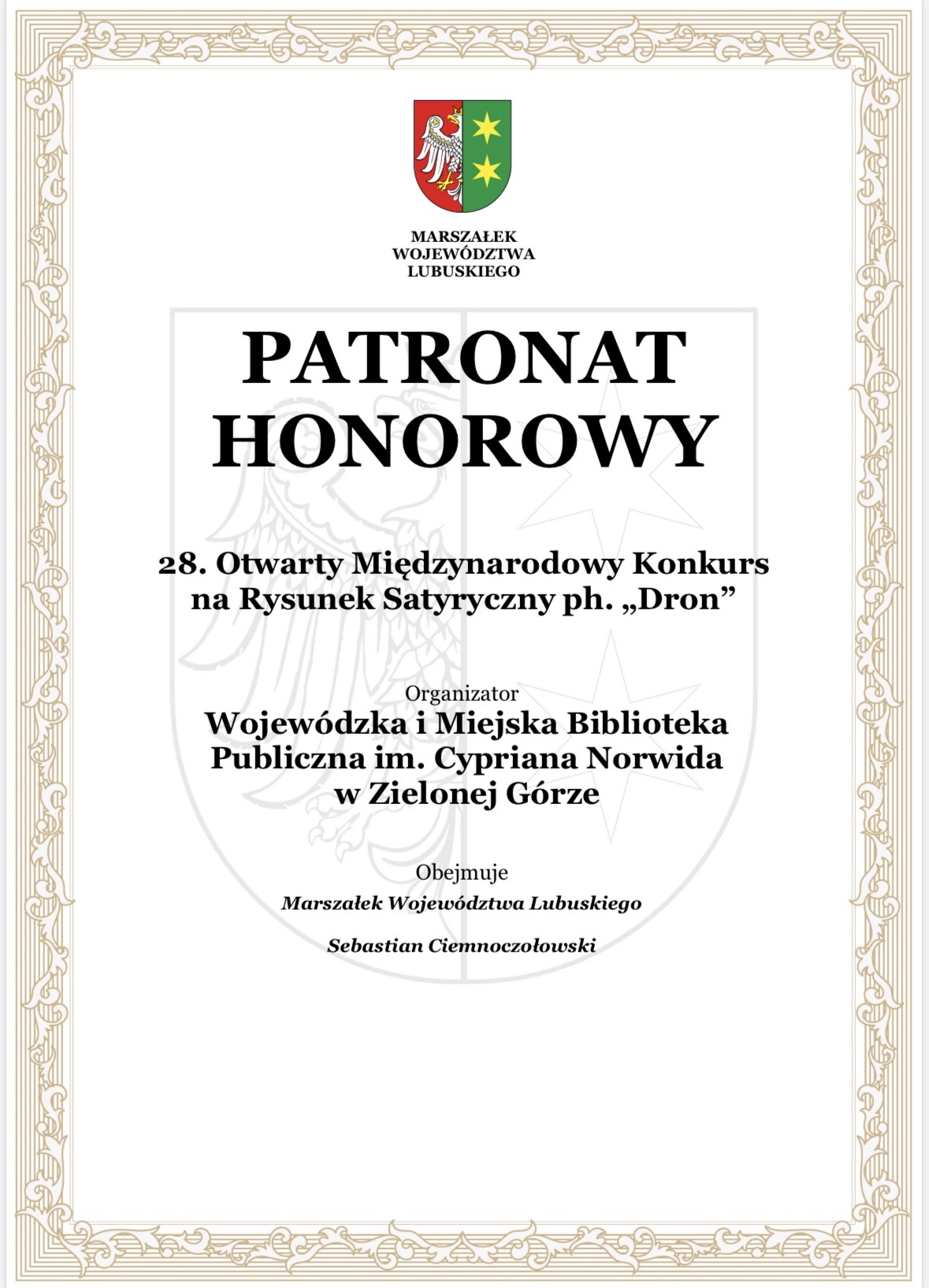 certyfikat-marszalka-lubuskiego