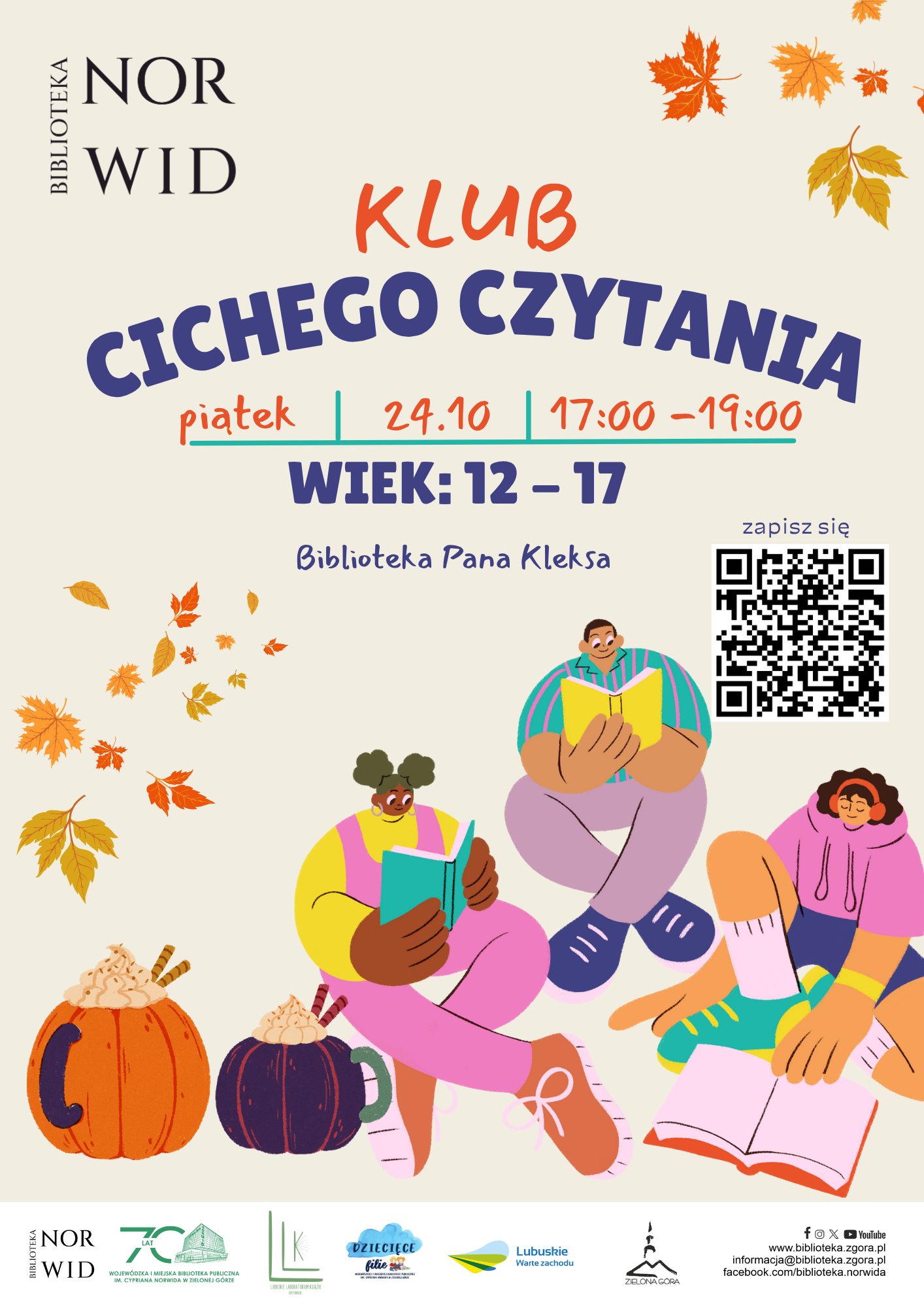 klub-cichego-czytania-pazdziernik-plakat-a3